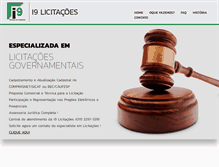 Tablet Screenshot of i9licitacoes.com.br